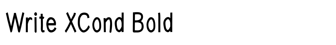 Write XCond Bold